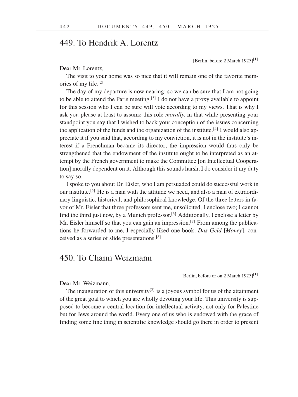 Volume 14: The Berlin Years: Writings & Correspondence, April 1923-May 1925 (English Translation Supplement) page 442