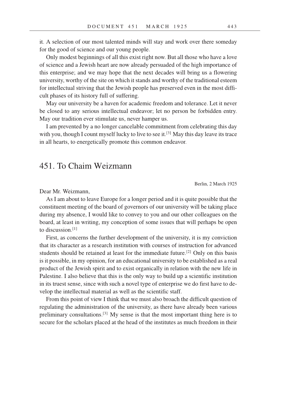 Volume 14: The Berlin Years: Writings & Correspondence, April 1923-May 1925 (English Translation Supplement) page 443
