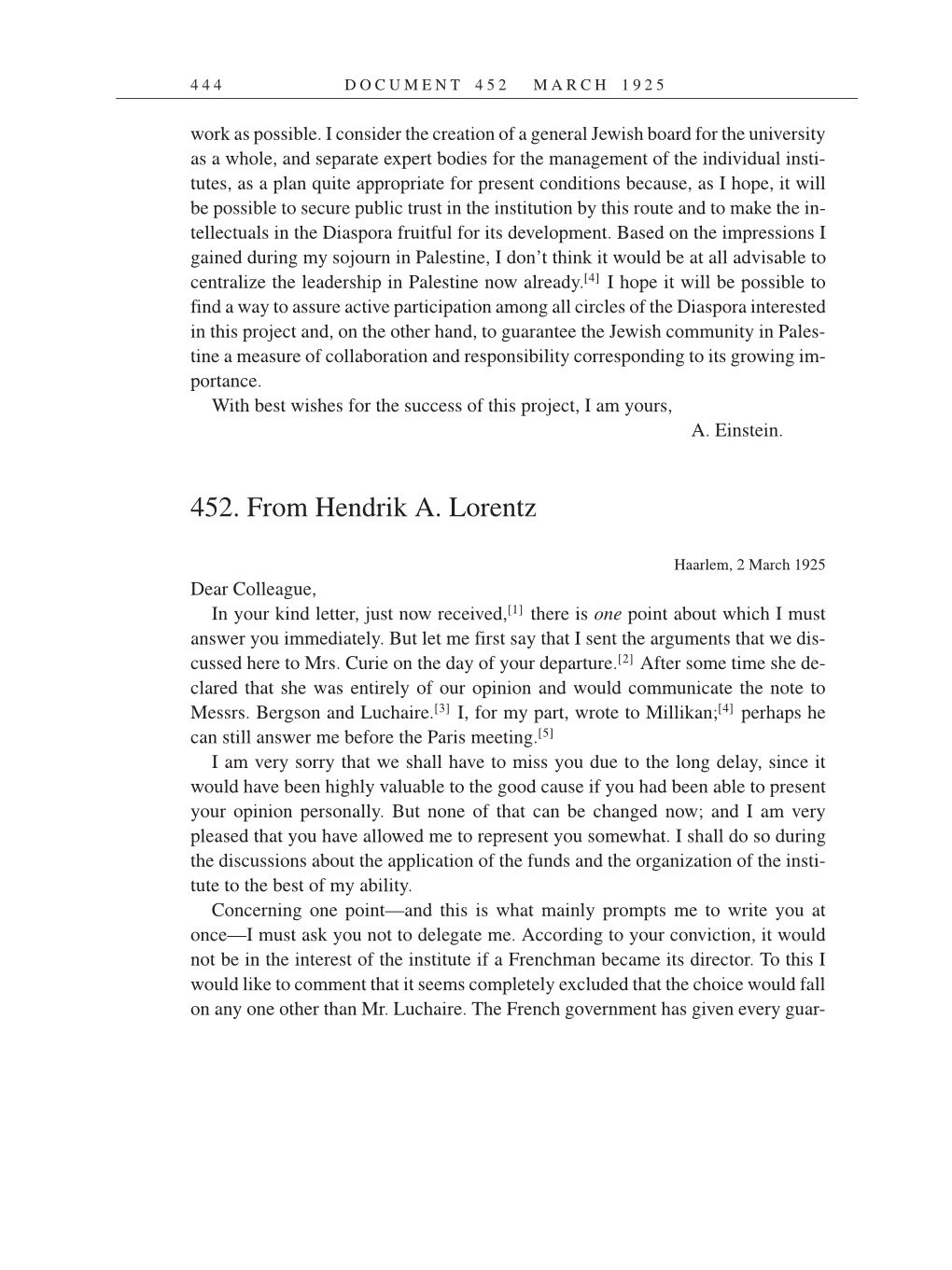 Volume 14: The Berlin Years: Writings & Correspondence, April 1923-May 1925 (English Translation Supplement) page 444