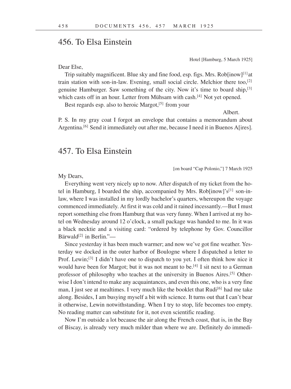 Volume 14: The Berlin Years: Writings & Correspondence, April 1923-May 1925 (English Translation Supplement) page 458