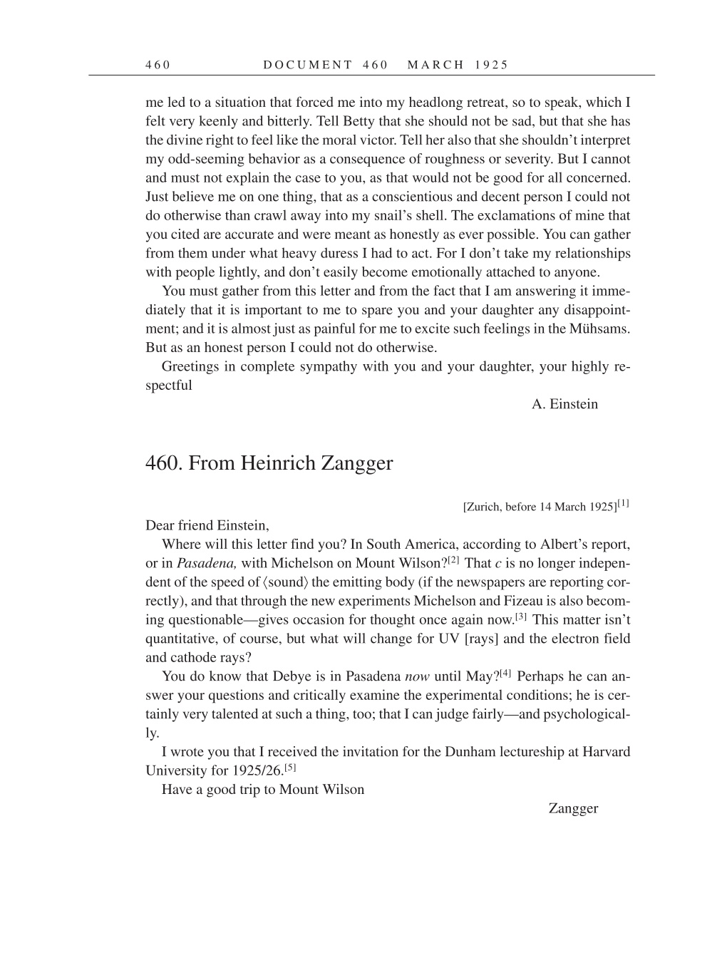 Volume 14: The Berlin Years: Writings & Correspondence, April 1923-May 1925 (English Translation Supplement) page 460