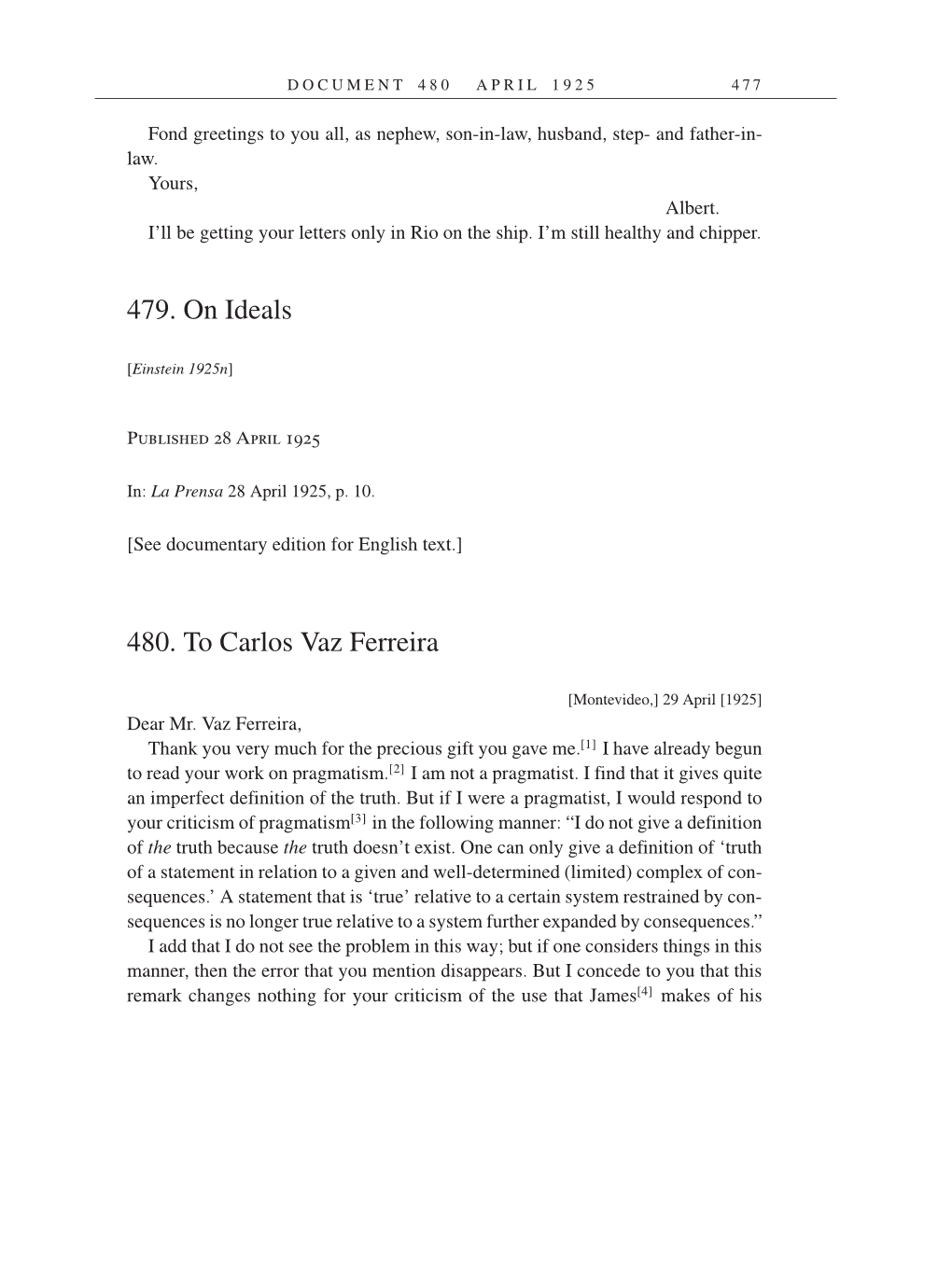Volume 14: The Berlin Years: Writings & Correspondence, April 1923-May 1925 (English Translation Supplement) page 477