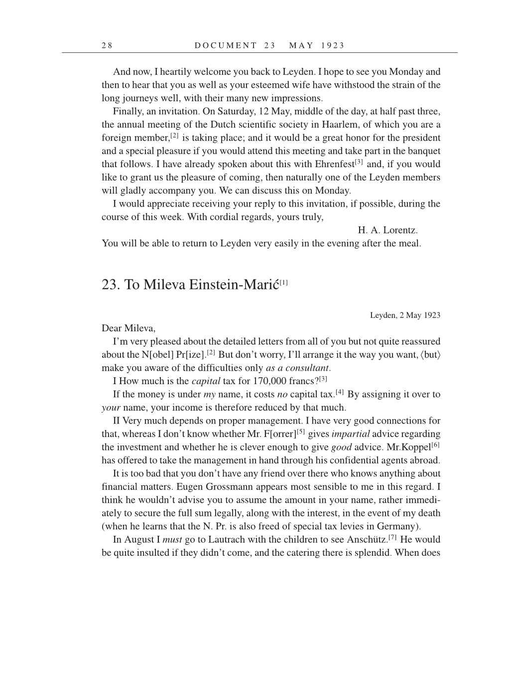 Volume 14: The Berlin Years: Writings & Correspondence, April 1923-May 1925 (English Translation Supplement) page 28