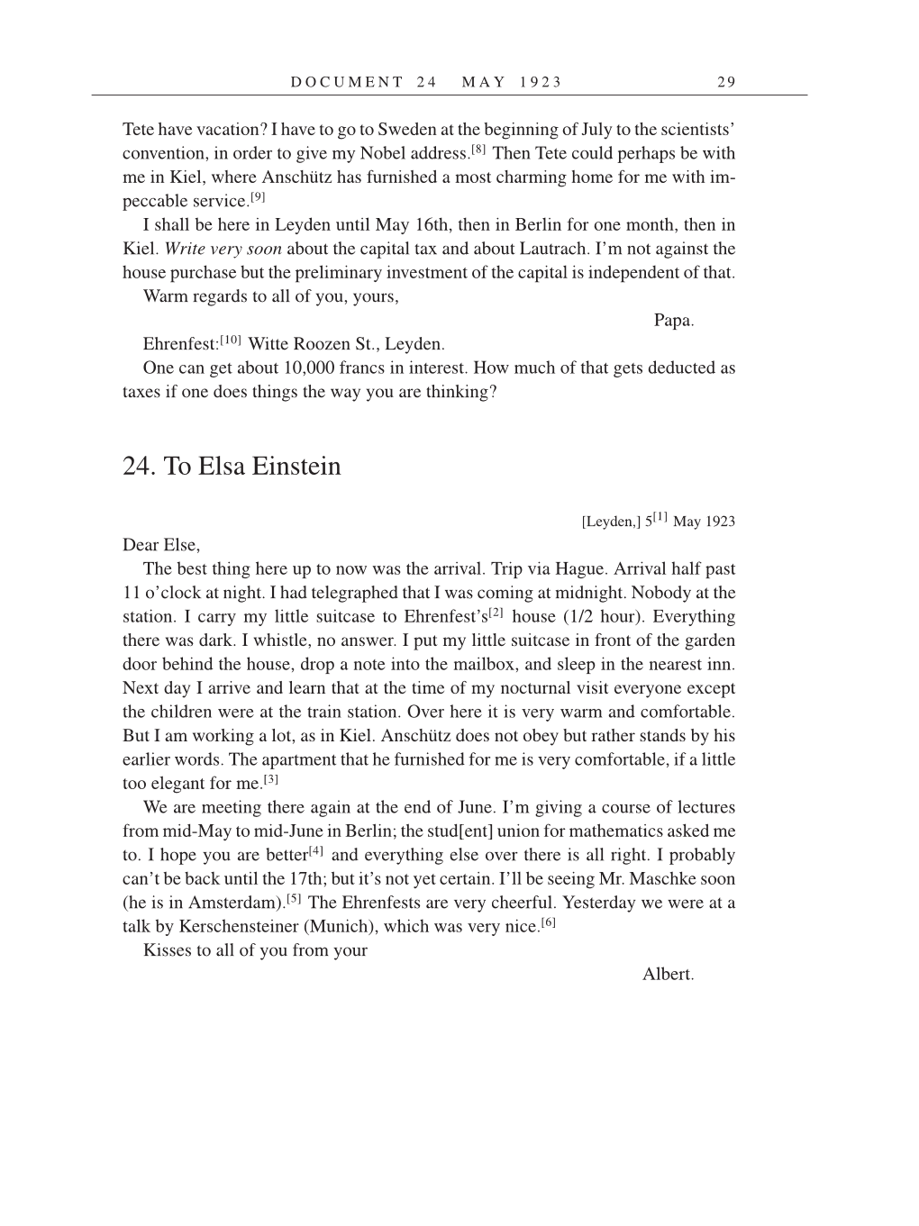 Volume 14: The Berlin Years: Writings & Correspondence, April 1923-May 1925 (English Translation Supplement) page 29