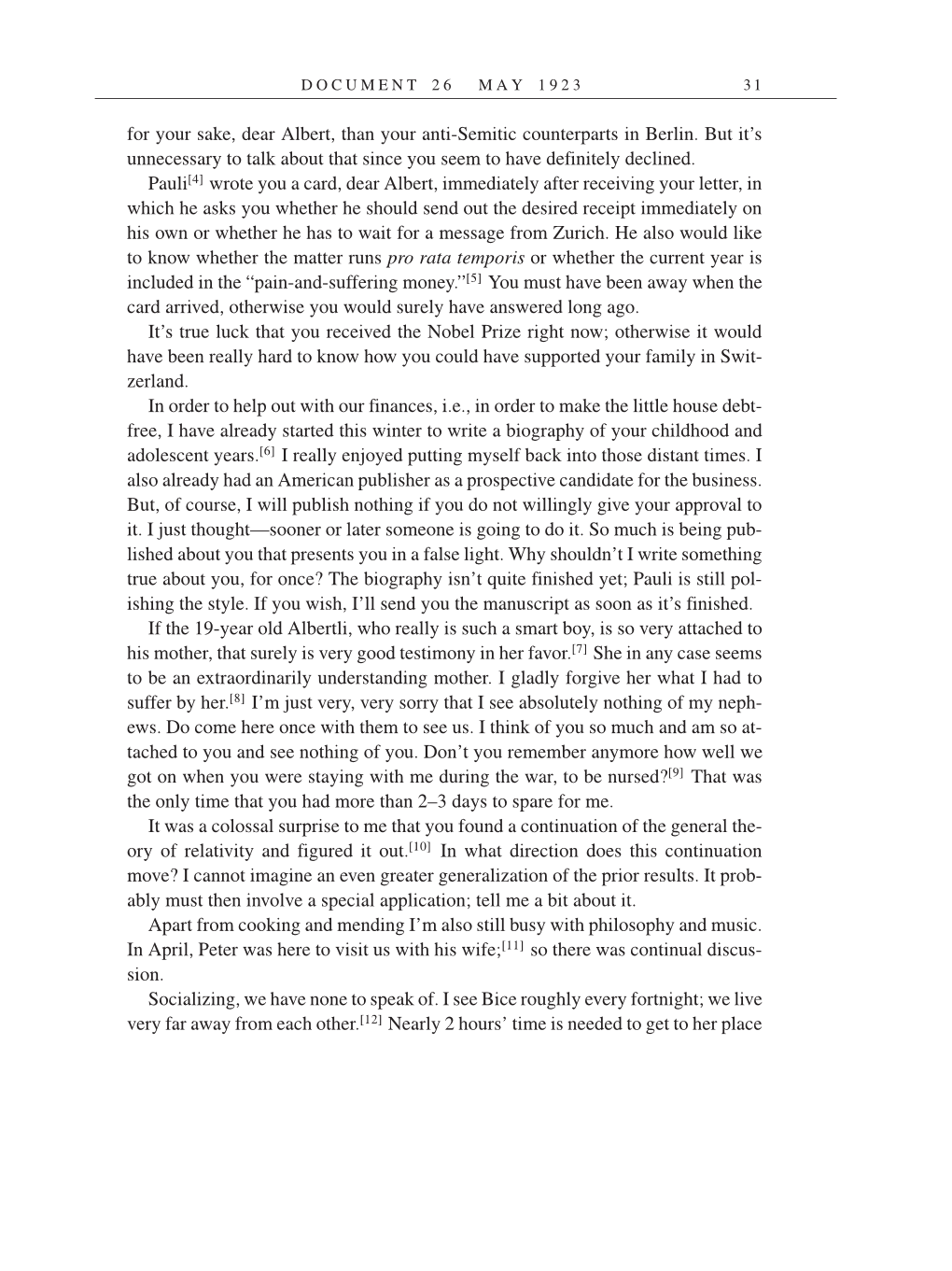 Volume 14: The Berlin Years: Writings & Correspondence, April 1923-May 1925 (English Translation Supplement) page 31