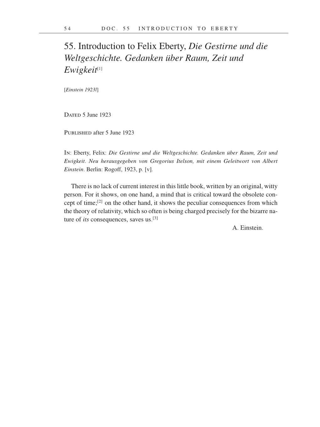 Volume 14: The Berlin Years: Writings & Correspondence, April 1923-May 1925 (English Translation Supplement) page 54