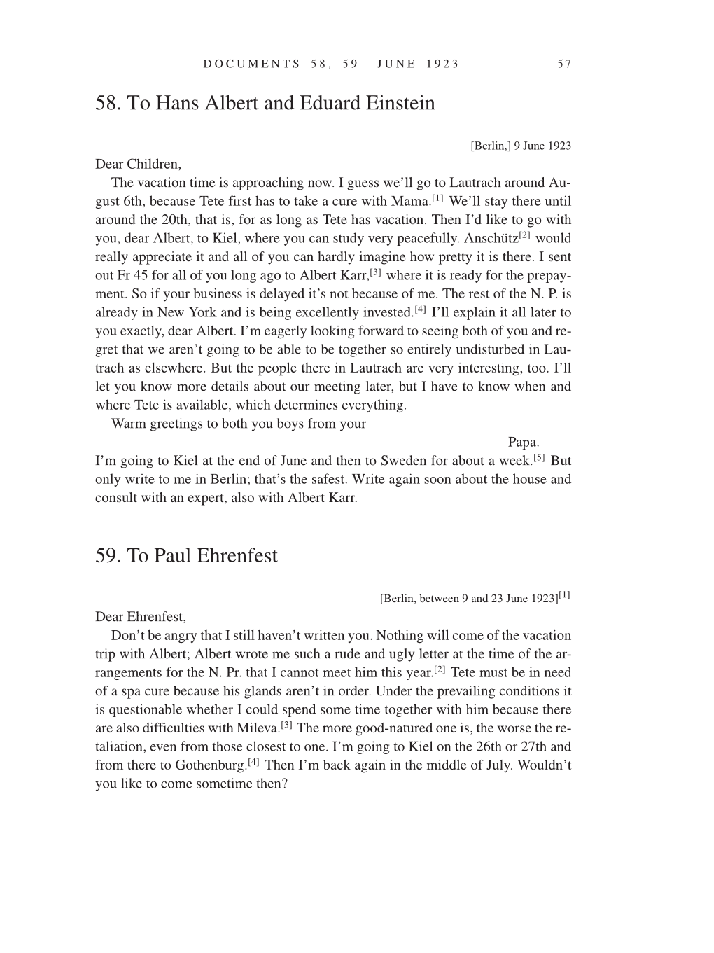 Volume 14: The Berlin Years: Writings & Correspondence, April 1923-May 1925 (English Translation Supplement) page 57