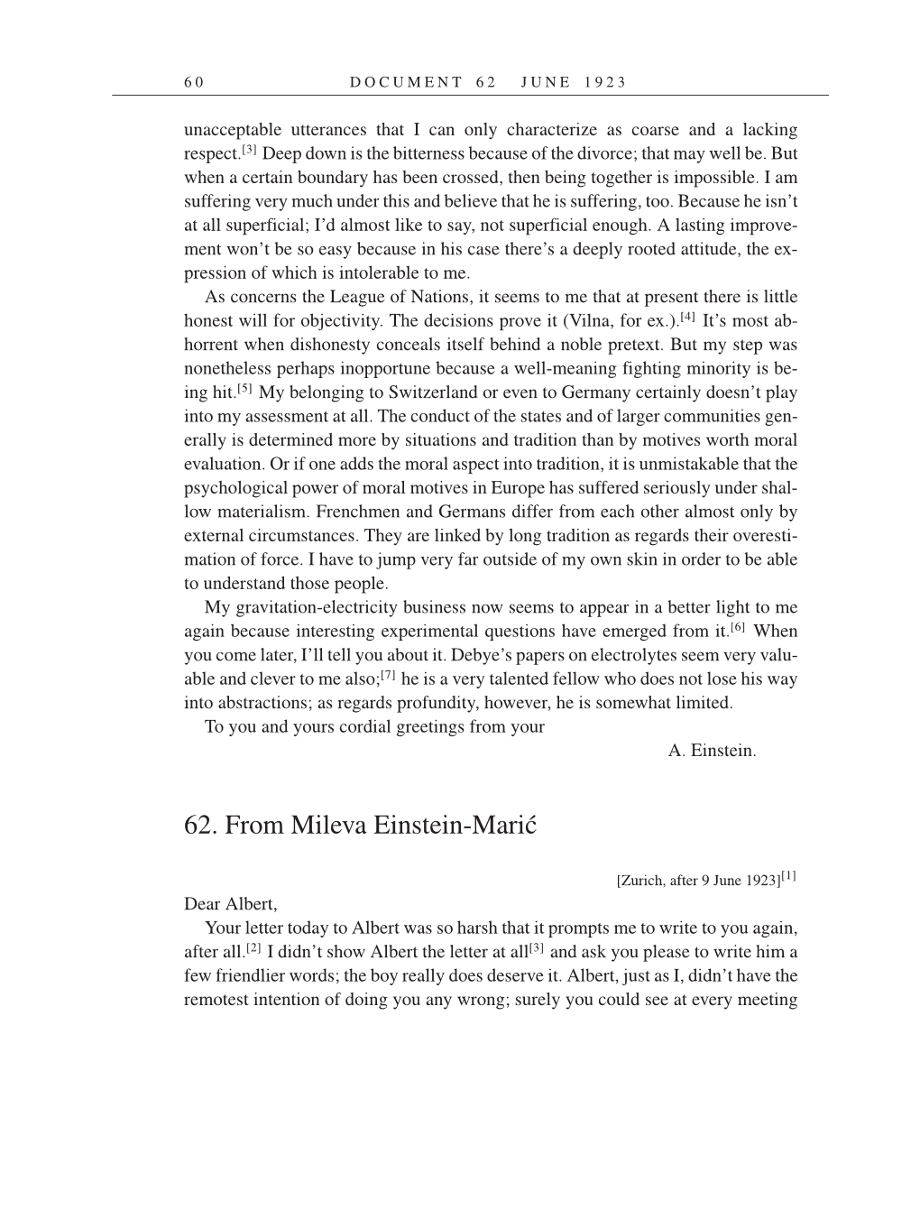 Volume 14: The Berlin Years: Writings & Correspondence, April 1923-May 1925 (English Translation Supplement) page 60