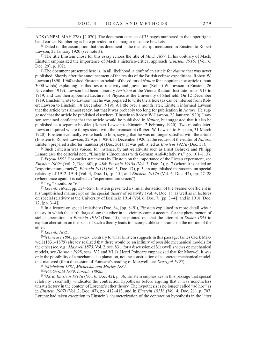 Volume 7: The Berlin Years: Writings, 1918-1921 page 279