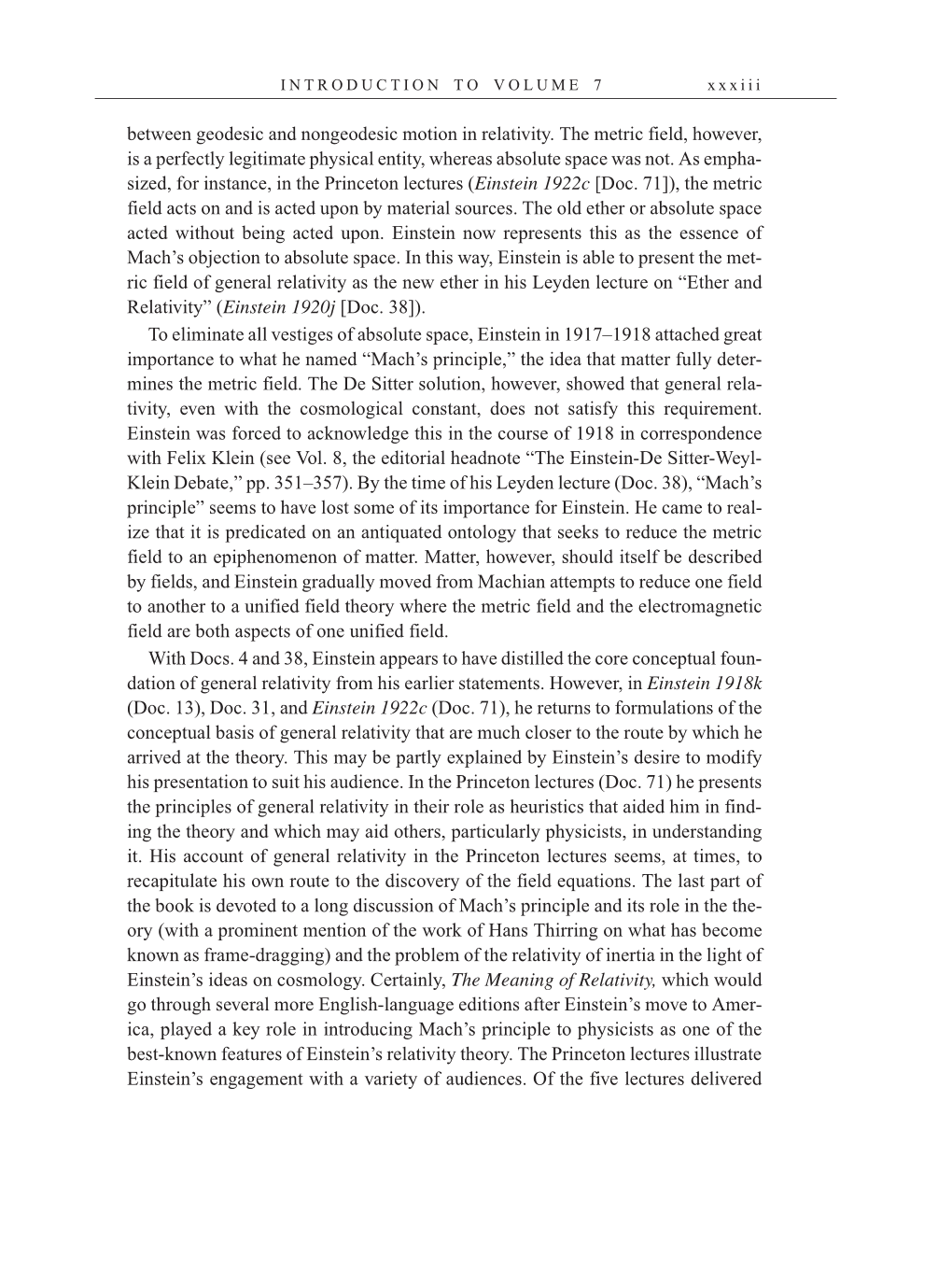 Volume 7: The Berlin Years: Writings, 1918-1921 page xxxiii