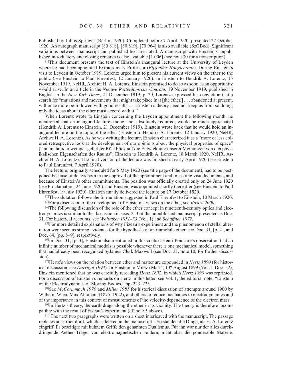 Volume 7: The Berlin Years: Writings, 1918-1921 page 321