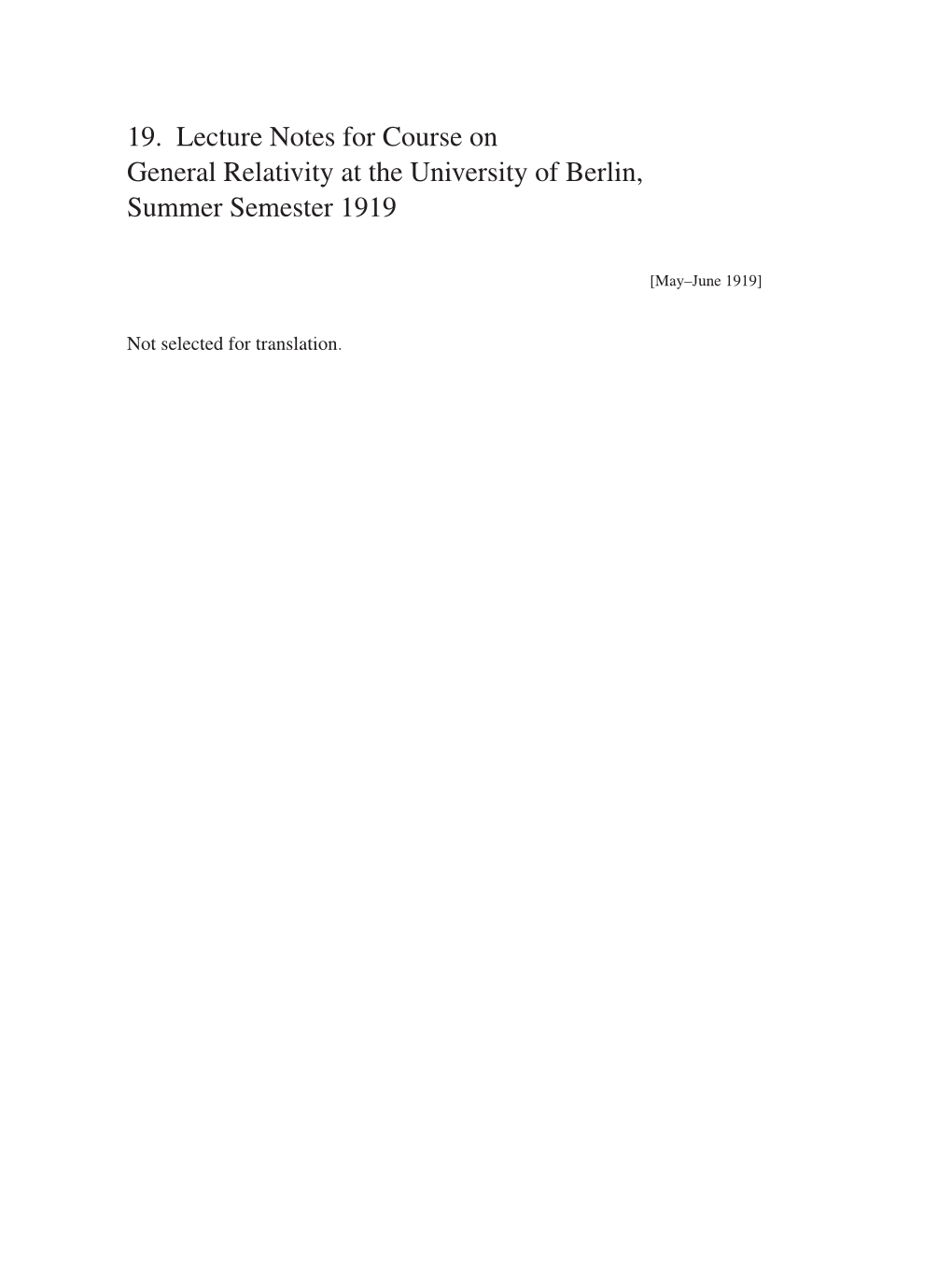 Volume 7: The Berlin Years: Writings, 1918-1921 (English translation supplement) page 93