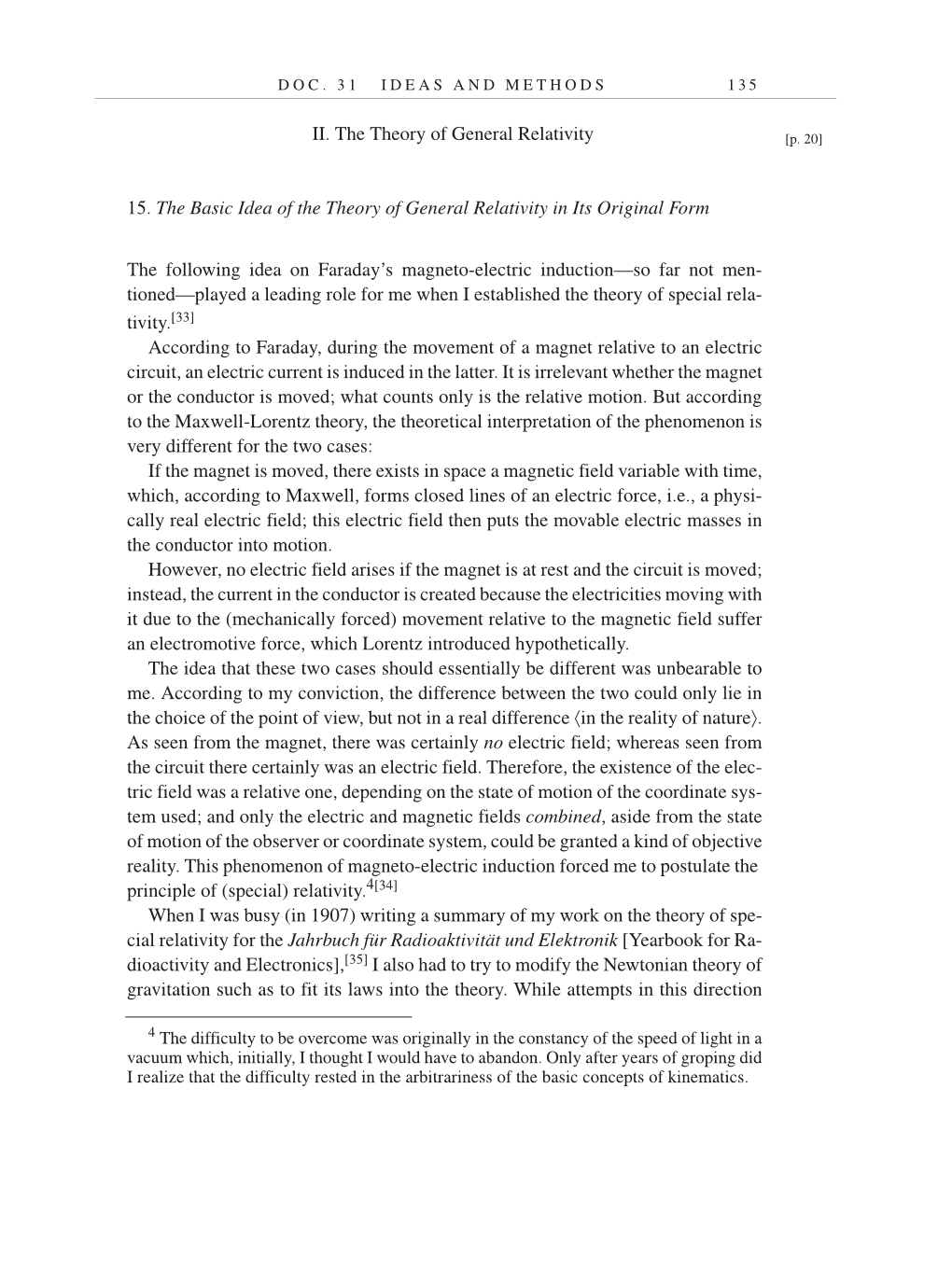 Volume 7: The Berlin Years: Writings, 1918-1921 (English translation supplement) page 135