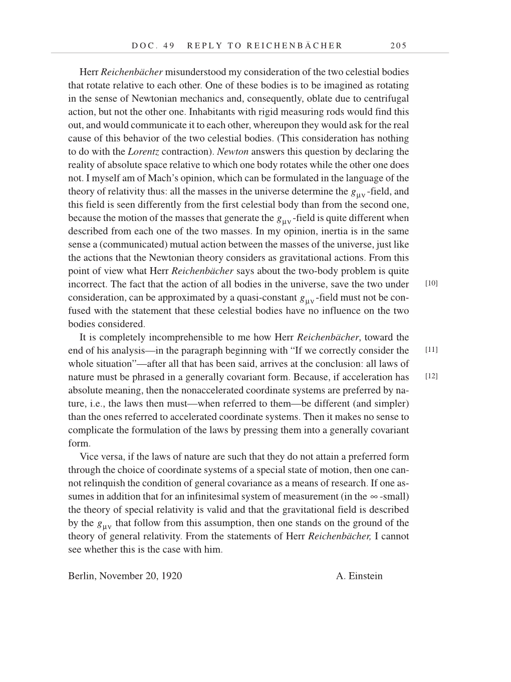 Volume 7: The Berlin Years: Writings, 1918-1921 (English translation supplement) page 205