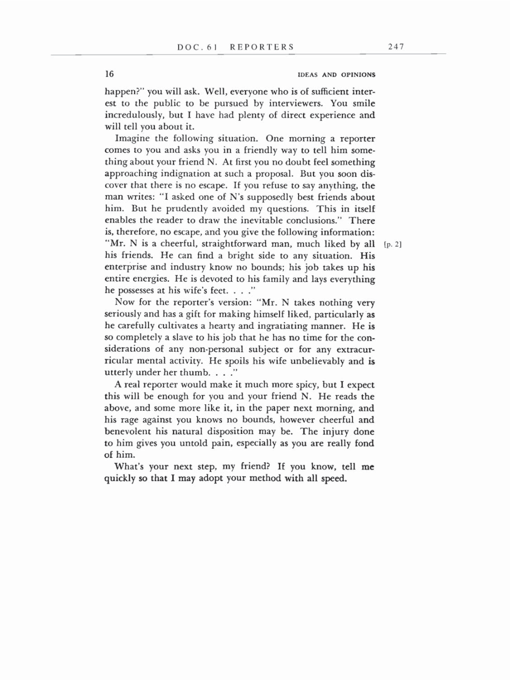 Volume 7: The Berlin Years: Writings, 1918-1921 (English translation supplement) page 247