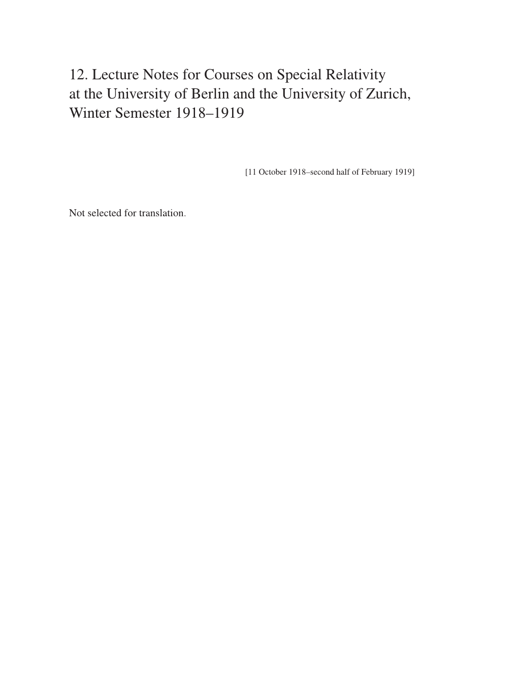 Volume 7: The Berlin Years: Writings, 1918-1921 (English translation supplement) page 65