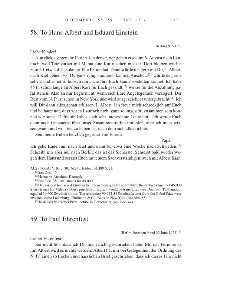 Volume 14: The Berlin Years: Writings & Correspondence, April 1923-May 1925 page 101