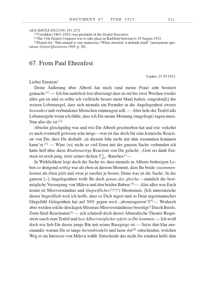 Volume 14: The Berlin Years: Writings & Correspondence, April 1923-May 1925 page 111