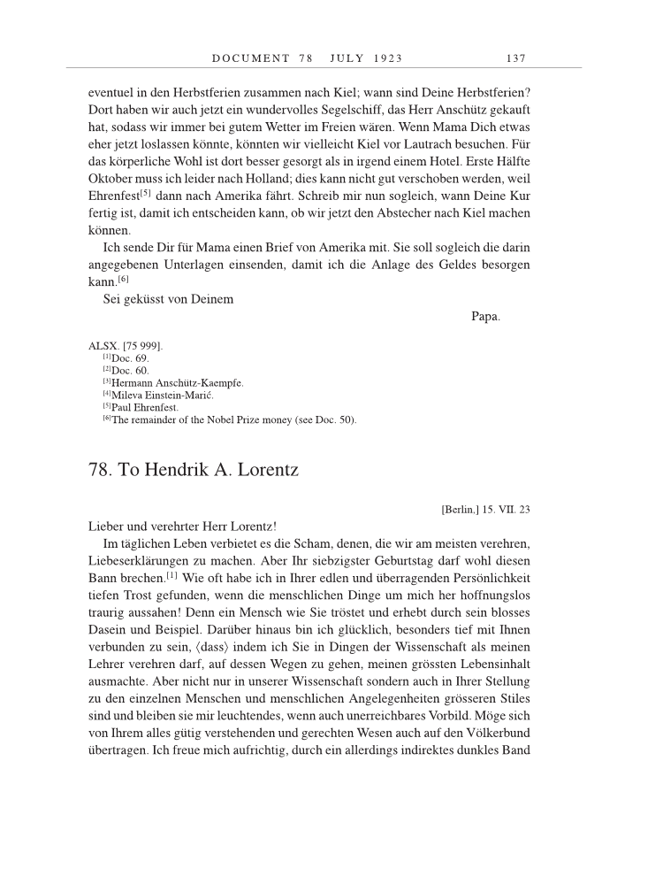 Volume 14: The Berlin Years: Writings & Correspondence, April 1923-May 1925 page 137