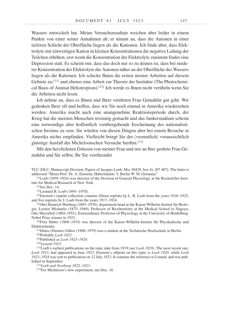 Volume 14: The Berlin Years: Writings & Correspondence, April 1923-May 1925 page 147
