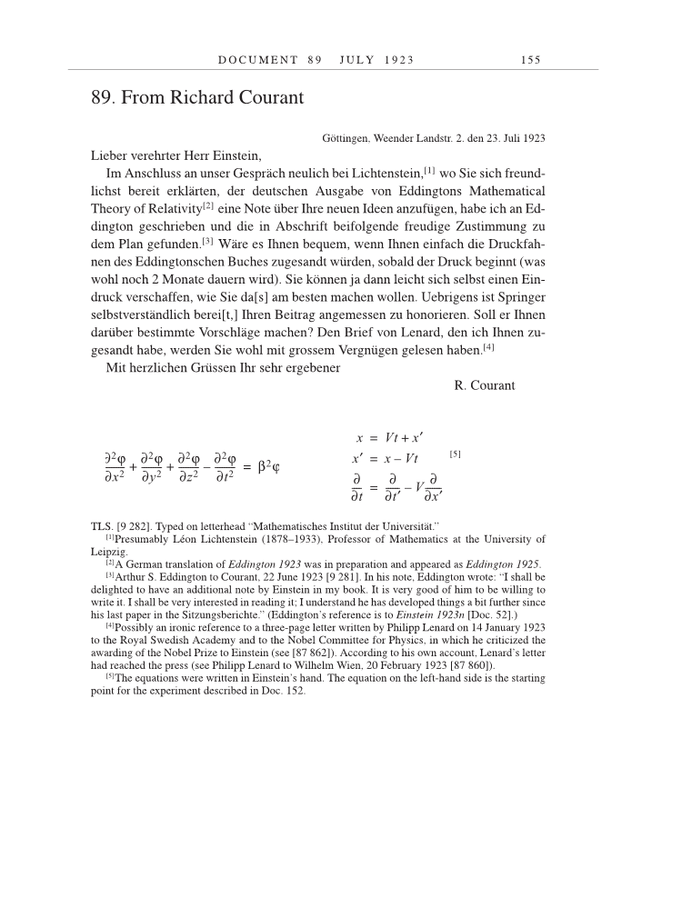 Volume 14: The Berlin Years: Writings & Correspondence, April 1923-May 1925 page 155