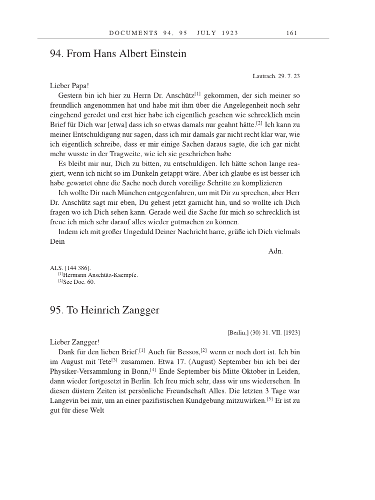 Volume 14: The Berlin Years: Writings & Correspondence, April 1923-May 1925 page 161