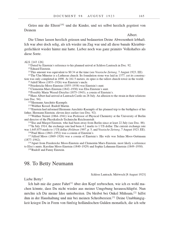 Volume 14: The Berlin Years: Writings & Correspondence, April 1923-May 1925 page 165