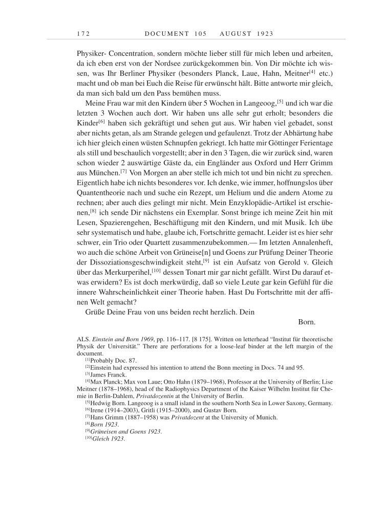Volume 14: The Berlin Years: Writings & Correspondence, April 1923-May 1925 page 172