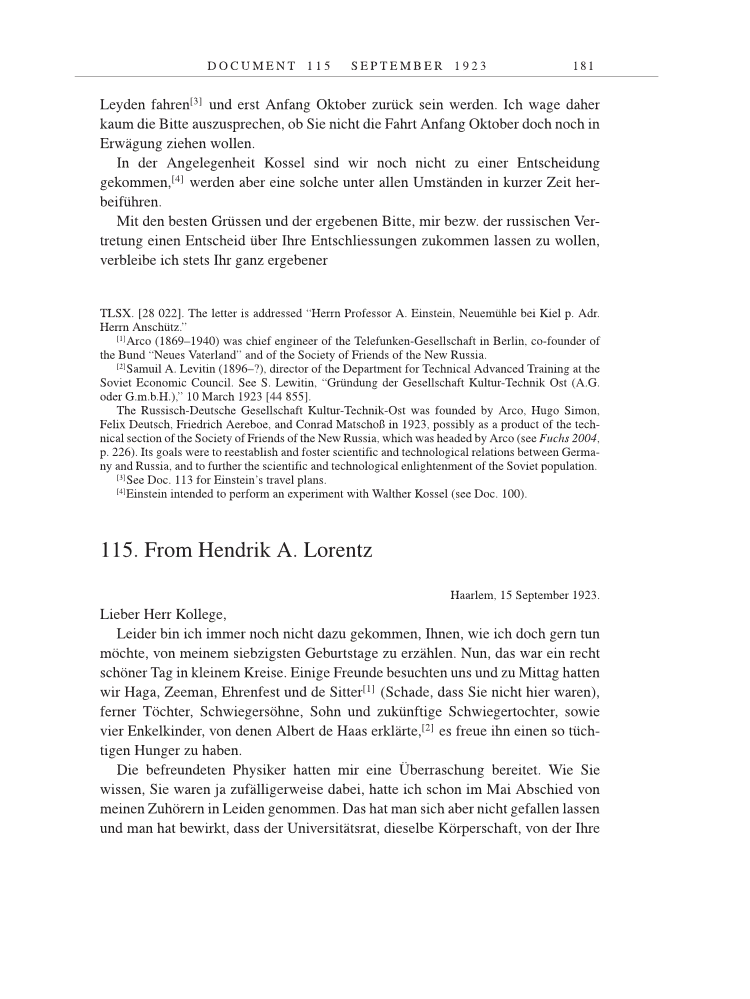 Volume 14: The Berlin Years: Writings & Correspondence, April 1923-May 1925 page 181