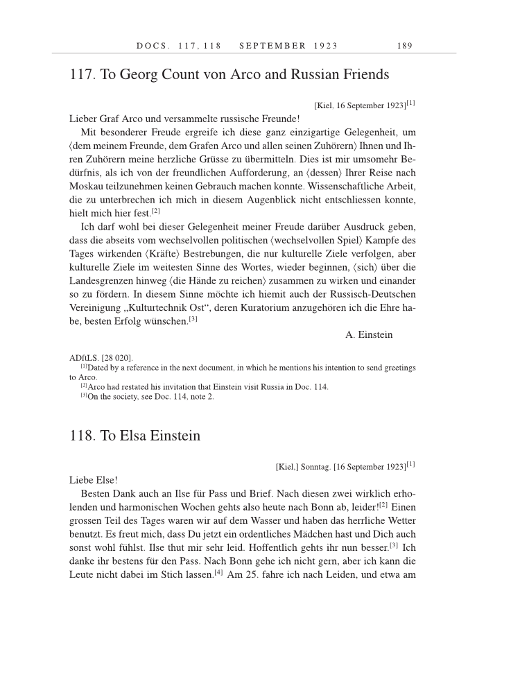 Volume 14: The Berlin Years: Writings & Correspondence, April 1923-May 1925 page 189