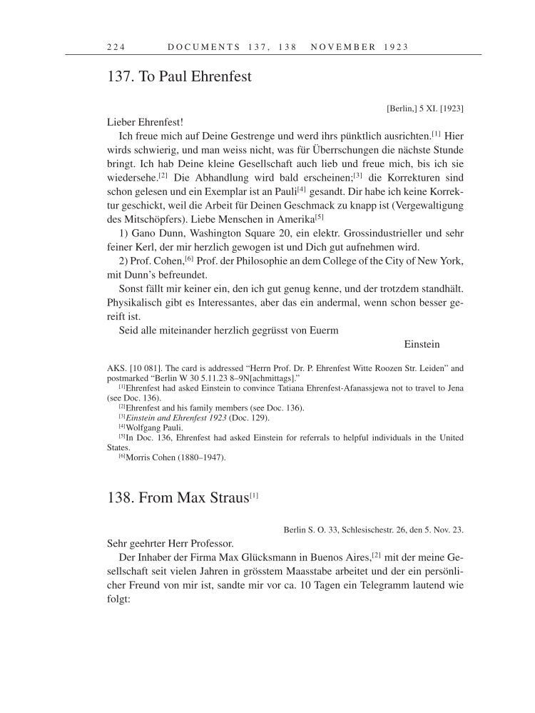Volume 14: The Berlin Years: Writings & Correspondence, April 1923-May 1925 page 224