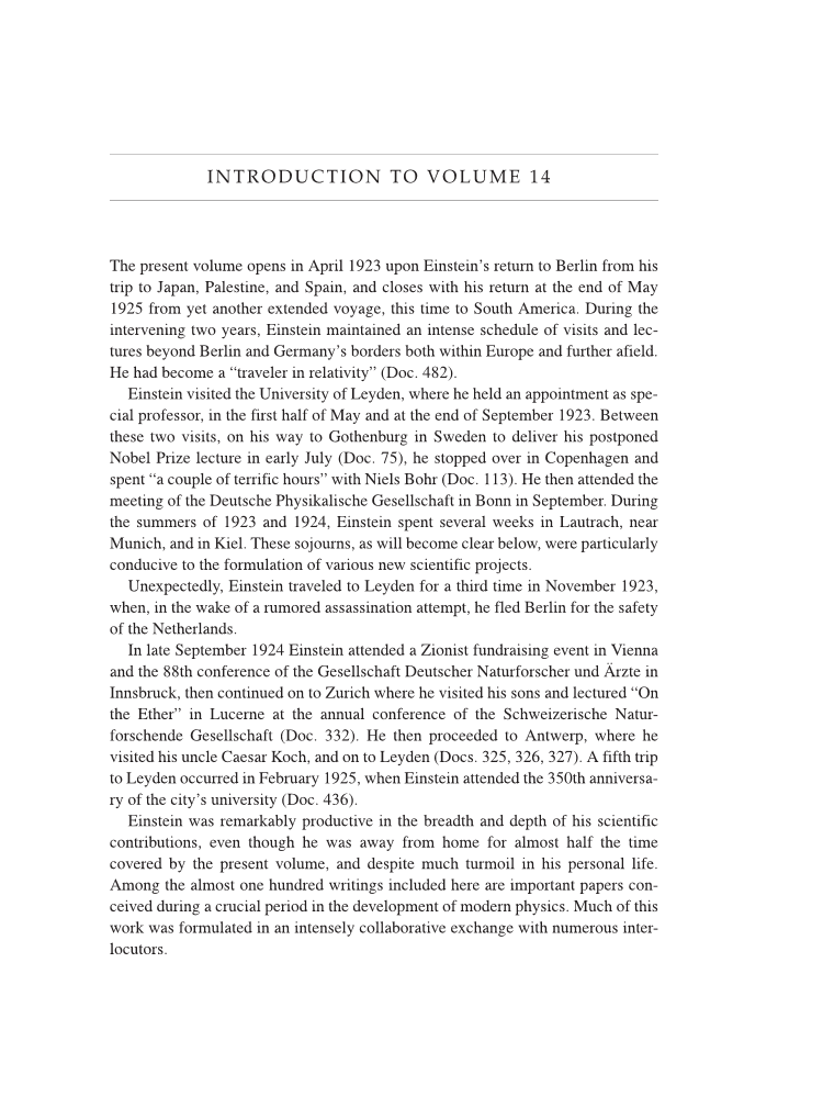 Volume 14: The Berlin Years: Writings & Correspondence, April 1923-May 1925 page xxxv