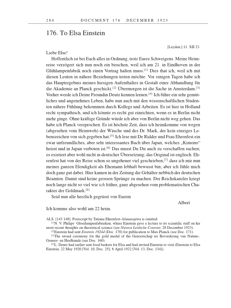 Volume 14: The Berlin Years: Writings & Correspondence, April 1923-May 1925 page 284