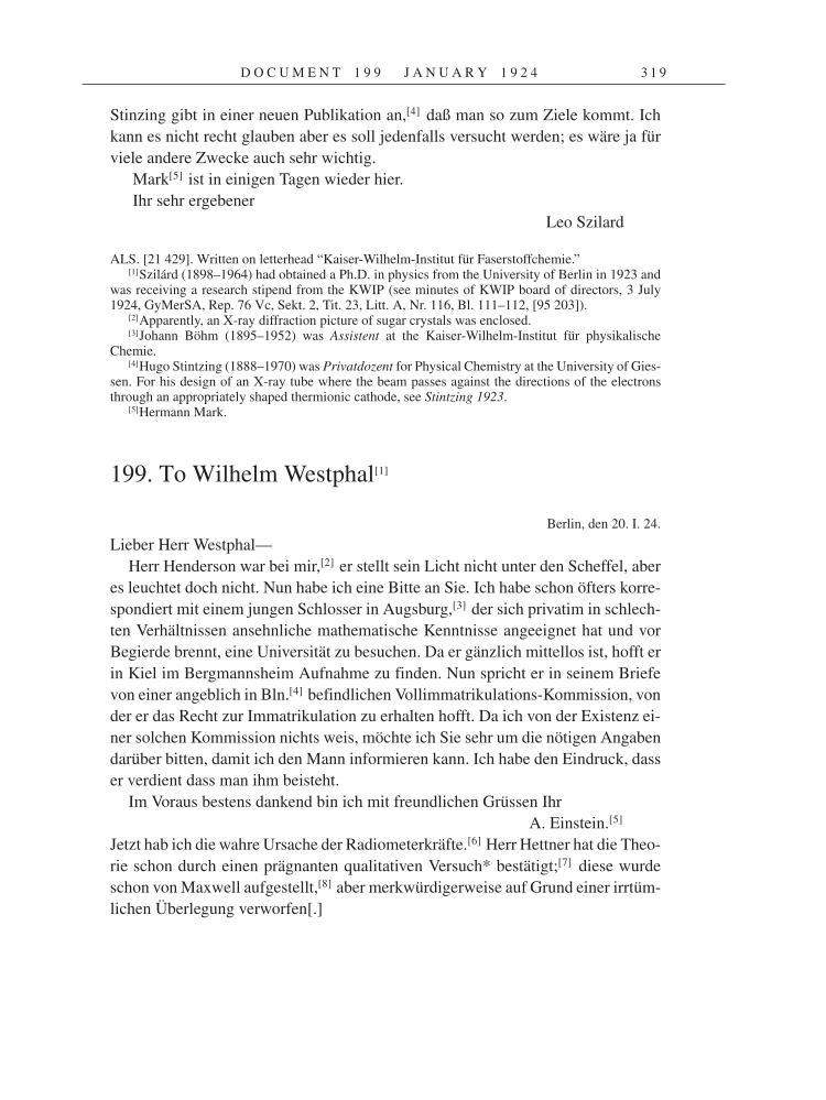 Volume 14: The Berlin Years: Writings & Correspondence, April 1923-May 1925 page 319