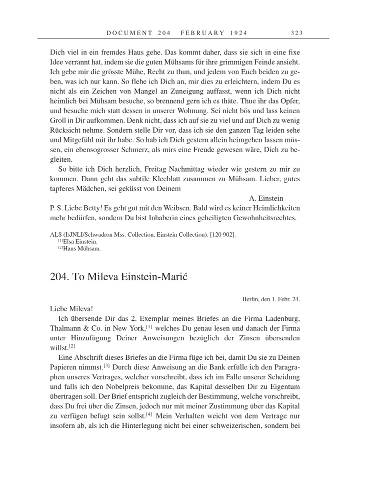 Volume 14: The Berlin Years: Writings & Correspondence, April 1923-May 1925 page 323