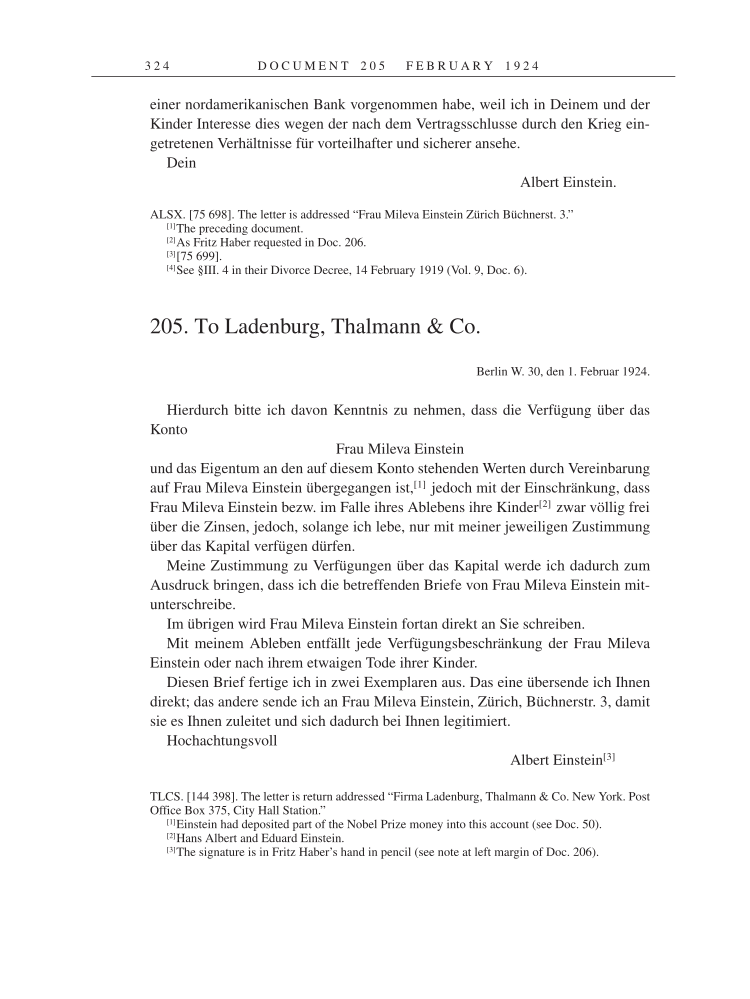 Volume 14: The Berlin Years: Writings & Correspondence, April 1923-May 1925 page 324