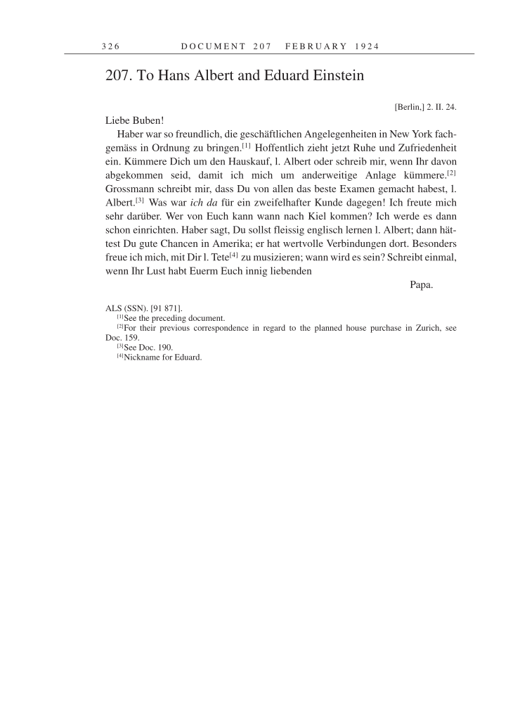 Volume 14: The Berlin Years: Writings & Correspondence, April 1923-May 1925 page 326