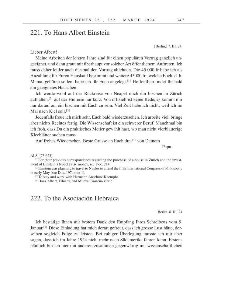 Volume 14: The Berlin Years: Writings & Correspondence, April 1923-May 1925 page 347