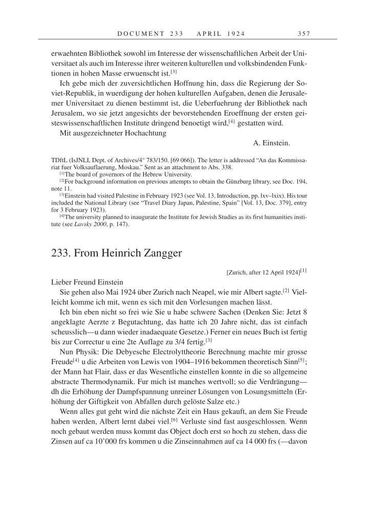 Volume 14: The Berlin Years: Writings & Correspondence, April 1923-May 1925 page 357