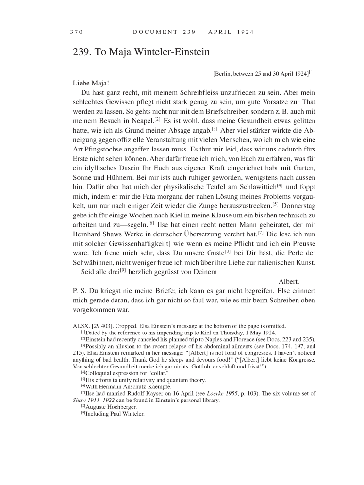 Volume 14: The Berlin Years: Writings & Correspondence, April 1923-May 1925 page 370