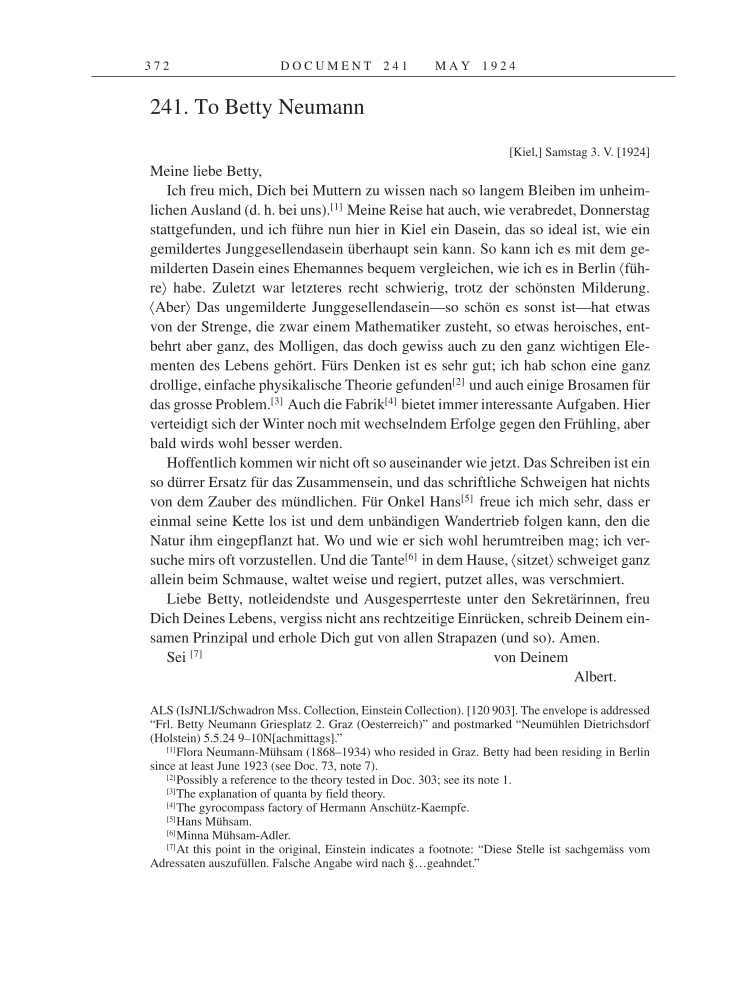 Volume 14: The Berlin Years: Writings & Correspondence, April 1923-May 1925 page 372