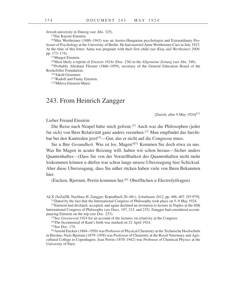 Volume 14: The Berlin Years: Writings & Correspondence, April 1923-May 1925 page 374