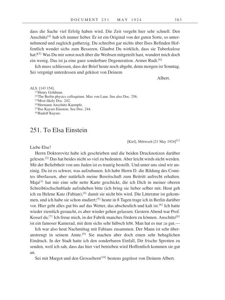 Volume 14: The Berlin Years: Writings & Correspondence, April 1923-May 1925 page 383