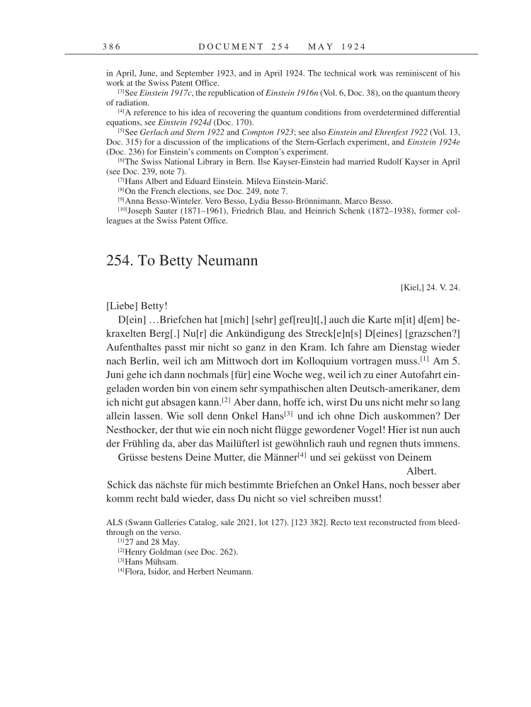 Volume 14: The Berlin Years: Writings & Correspondence, April 1923-May 1925 page 386