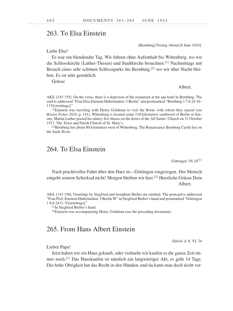 Volume 14: The Berlin Years: Writings & Correspondence, April 1923-May 1925 page 402