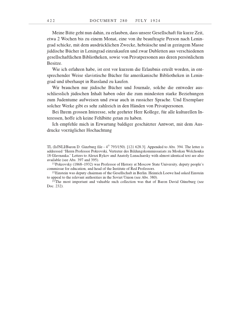 Volume 14: The Berlin Years: Writings & Correspondence, April 1923-May 1925 page 422