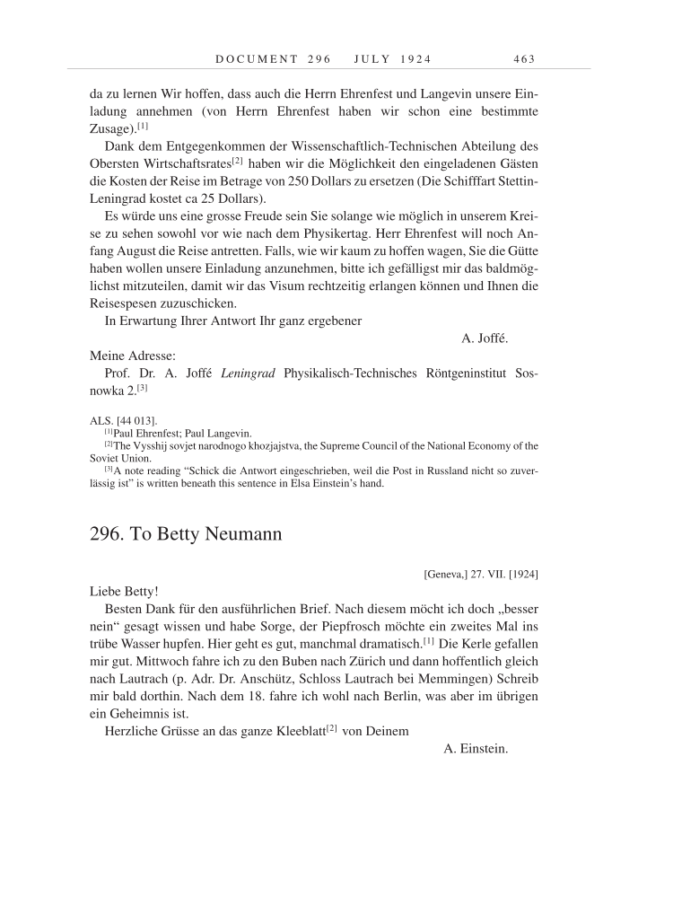 Volume 14: The Berlin Years: Writings & Correspondence, April 1923-May 1925 page 463