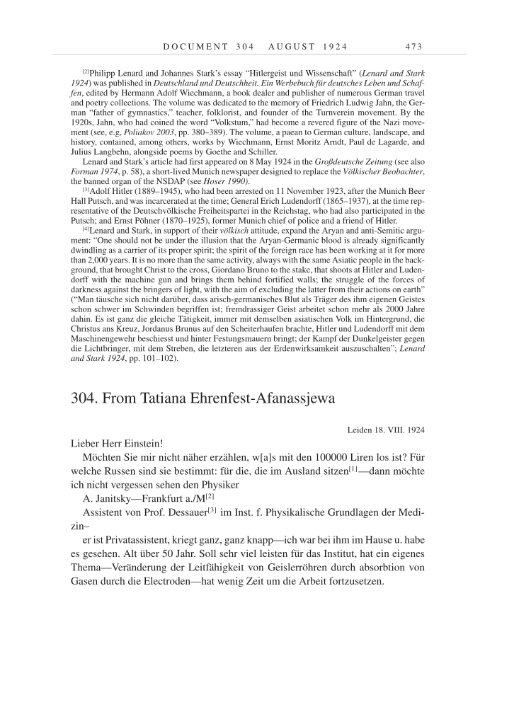 Volume 14: The Berlin Years: Writings & Correspondence, April 1923-May 1925 page 473