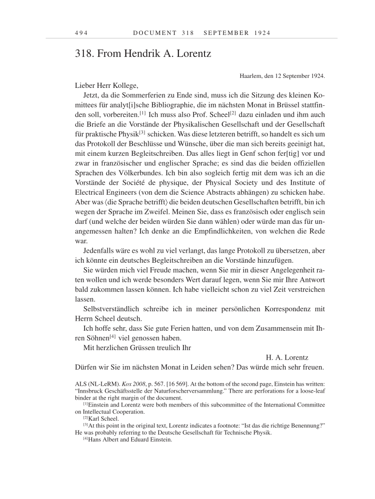 Volume 14: The Berlin Years: Writings & Correspondence, April 1923-May 1925 page 494
