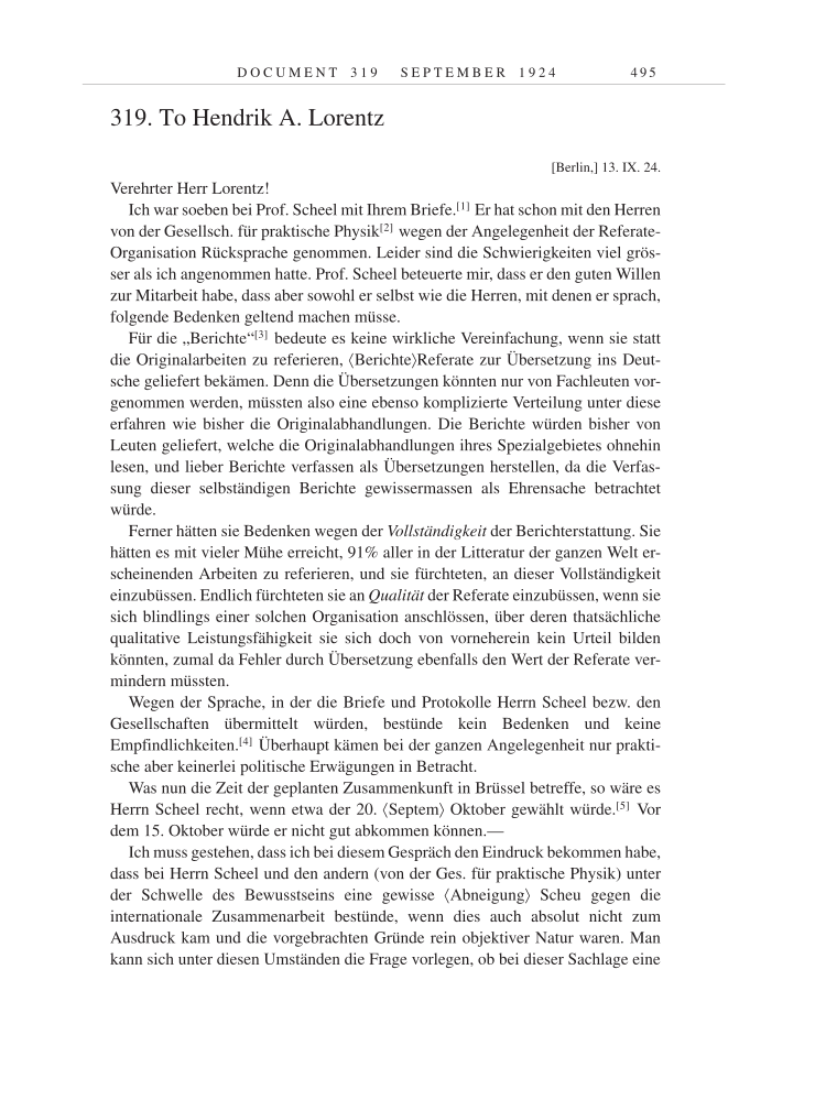 Volume 14: The Berlin Years: Writings & Correspondence, April 1923-May 1925 page 495